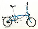 【中古】美品 ブロンプトン BROMPTON M6R 2018年 フォールディングバイク 折り畳み自転車 16インチ ラグーンブルー