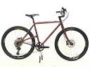 【中古】美品 ナリフリ NARIFURI CF01 202223年 SHIMANO DEORE 26インチ クロモリ マウンテンバイク XSサイズ ブラウン