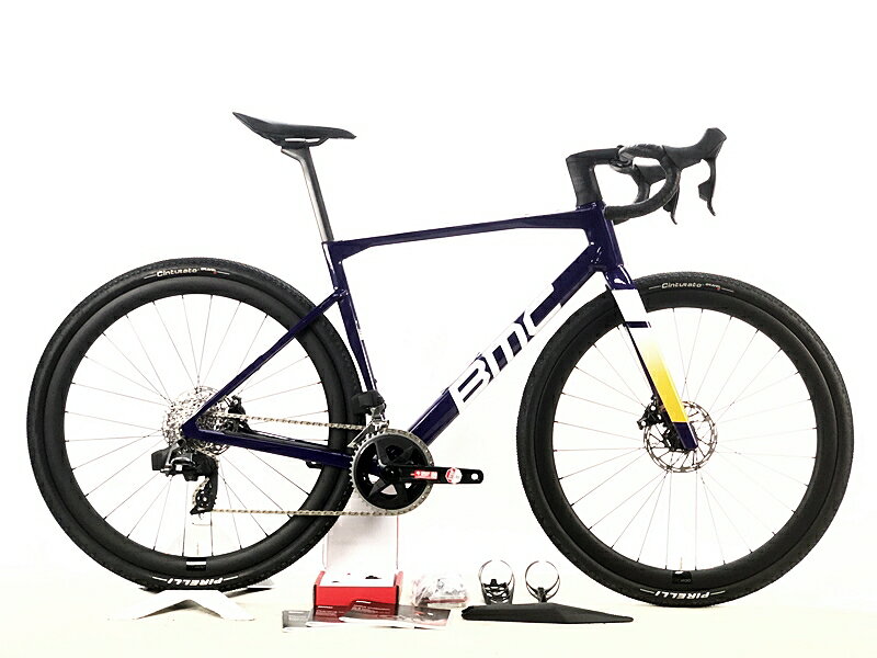 【中古】超美品 ビーエムシー BMC カイウス01スリー KAIUS01 THREE RIVAL e-tap AXS 12速 2024年 シクロクロス カーボン 56サイズ ネイビー