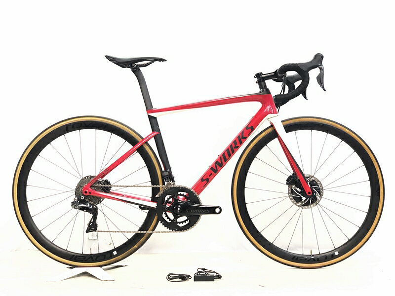 【中古】美品 スペシャライズド SPECIALIZED S-WORKS TARMAC SL6 DISC SHIMANO DURA-ACE Di2 2019年 カーボンロードバイク 52サイズ レッド
