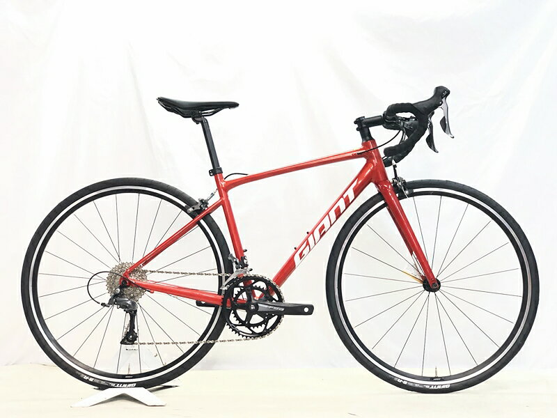 【中古】未走行品 ジャイアント GIANT コンテンド CONTEND 2 SHIMANO CLARIS R2000 2025年 ロードバイク Sサイズ レッド ☆