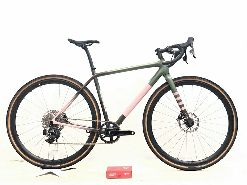 【中古】美品 スペシャライズド SPECIALIZED CRUX EXPERT RIVAL eTAP AXS 2024年 カーボングラベルバイク 52サイズ グリーン/ピンク/ブラック