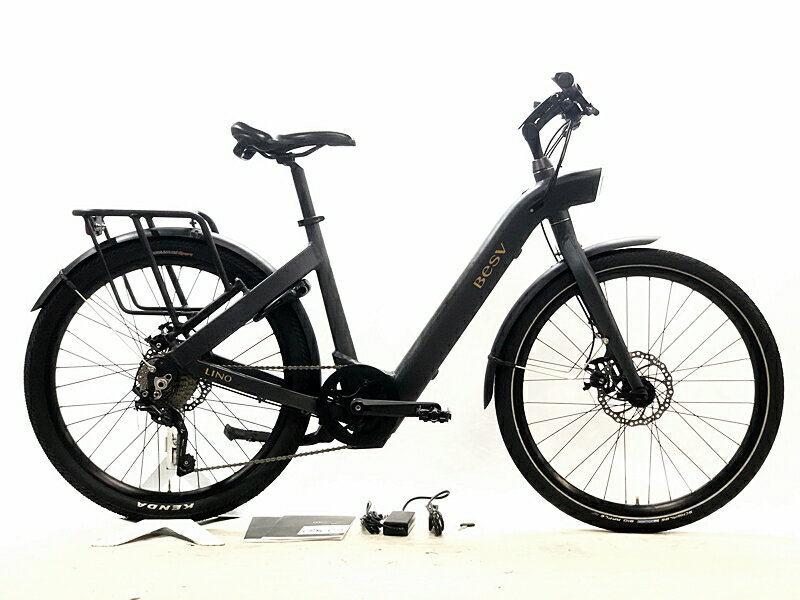 【中古】● ベスビー BESV CF1 リノ CF1 LINO 2023年 DEORE E-BIKE 電動アシスト自転車 26インチ グラファイトグレー ☆