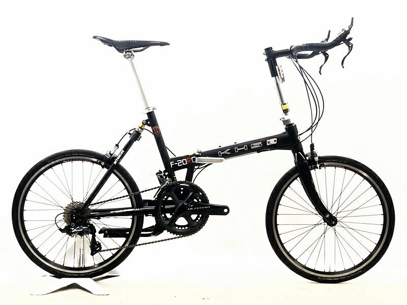 【中古】美品 ケーエイチエス KHS F-20RC 2021年 ULTEGRA フォールディングバイク 折り畳み自転車 20インチ マットブラック