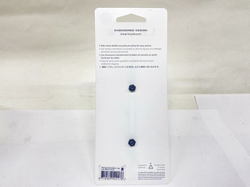 【中古】未使用品 レザイン LEZYNE CNC CAGE ボトルケージ アルミ NEO METALLIC