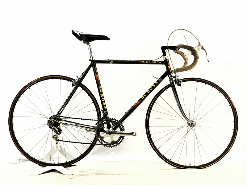 【中古】訳アリ デローザ DE ROSA プロフェッショナル PROFESSIONAL SLX CAMPAGNOLO 1980年代 クロモリ ロードバイク ブラ...