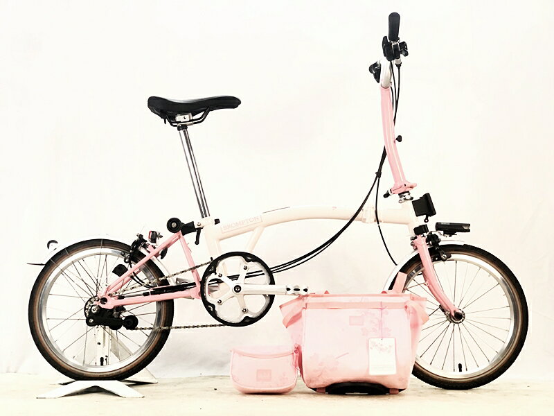 【中古】未走行品 BROMPTON C-LINE EXPLORE SPECIAL EDITION CHERRY BLOSSOM 2024年 折り畳み自転車 16インチ チェリーブラッサム ☆