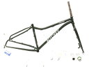 【中古】訳アリ リッチー RITCHEY コマンド COMMANDO フレームセット ファットバイク MTB GREEN Sサイズ ハブ付き