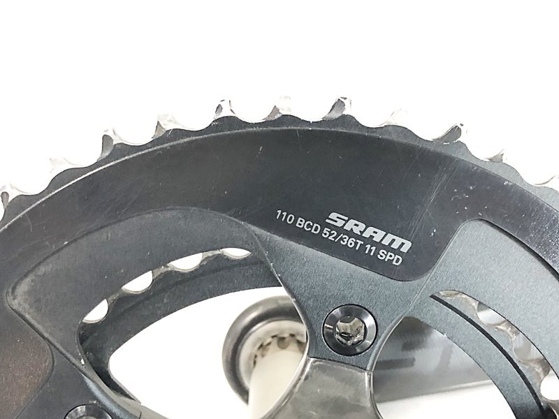 【中古】スラム SRAM レッド22 RED22 GXP 52-36T/175mm クランクセット【値下げ】