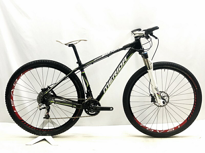 【中古】訳アリ メリダ MERIDA ビッグ ナイン BIG NINE CARBON TEAM D 2012年 SRAM XX1 27.5 カーボン マウンテンバイク 44サイズ ブラック