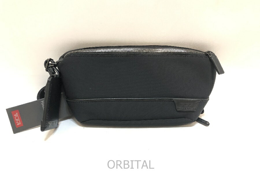 【中古】経堂) トゥミ TUMI DAVEN ミニショルダーバッグ ウエストバッグ 142400-1041 ブラック 定価4万位