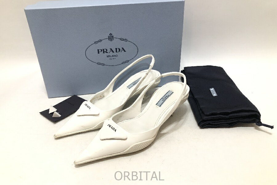 【PRADA】1名様限定!lady's ロゴ入り パンプス(white/black) 楽天市場】Prada プラダ(パンプス|レディース靴):靴の通販