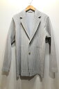 【中古】経堂) オムプリッセ イッセイミヤケ HOMME PLISSE ISSEY MIYAKE BASIC プリーツジャケット HP55JD401 サイズ3 定価6万