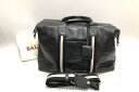 【中古】経堂) バリー BALLY トレインスポッティング 2WAY レザー ボストンバッグ ショルダーバッグ ブラック(4)