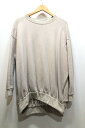 【中古】経堂) コグザビッグスモーク COGTHEBIGSMOKE スウェット シャツ GRETA SWEATSHIRT サイズF 生成 7101-119-715-1 定価2.9万