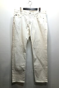【中古】経堂) ヤヌーク YANUK スリム テーパード デニムパンツ VINSENT2 サイズ34 ホワイト 57221011 定価2.6万 メンズ