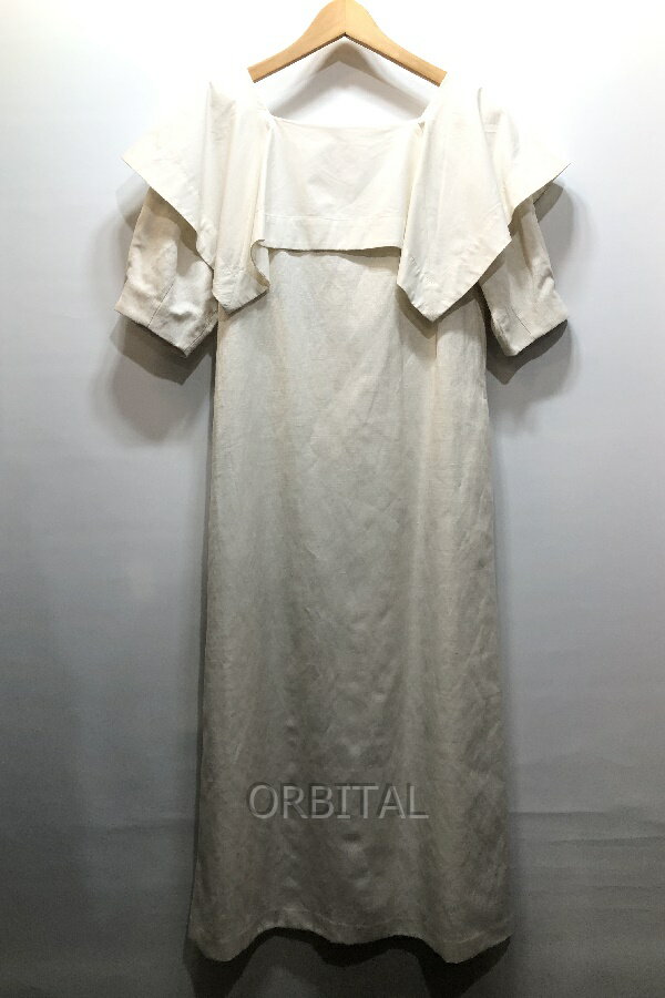 【中古】経堂) JILL STUART ジルスチュアート タグ付未使用 シャークストレッチ ワンピース CHALK サイ..