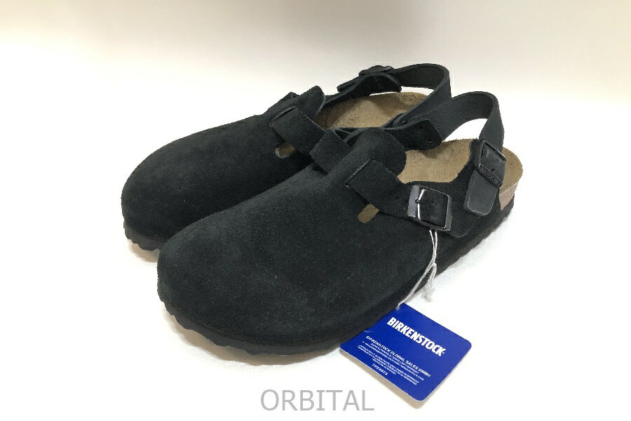 【中古】経堂) ビルケンシュトック BIRKENSTOCK トキオ スエード Tokio Suede シューズ ブラック サイズ42 定価25,300円 美品