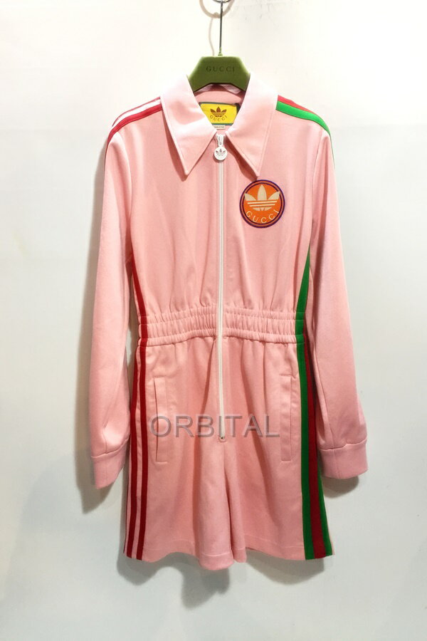 【中古】代官山)22SS Gucci x adidas グッチ×アディダス 697274 トレフォイル トラック ジャンプスーツ..