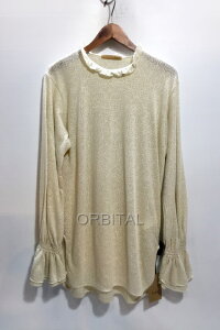 š崱)ӡॹ谷 Loro  Fril sleeve long top ե륹꡼ 졼ȥåץ ١