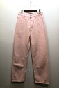 【中古】経堂) Bottega Veneta ボッテガヴェネタ 未使用 Wide Leg Pants Camelia ワイドレッグ デニムパンツ 36 ピンク 740398 V33Z0