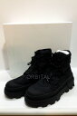 【中古】代官山)MONCLER モンクレール ハイク HYKE DESERTYX ANKLE BOOTS フロントジップ コンバットブーツ ブラック 44