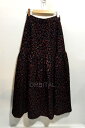 【中古】代官山)DOUBLE STANDARD CLOTHING ダブルスタンダードクロージング 24AW ニットジャガードティアードスカート レオパード 36