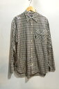 【中古】代官山)Nigel Cabourn AUTHENTIC ナイジェルケーボン 旧タグ チェックシャツ グレー系マルチカラー サイズ3
