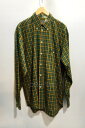 【中古】代官山)Nigel Cabourn AUTHENTIC ナイジェルケーボン 旧タグ チェックシャツ イエロー×グリーン サイズ3