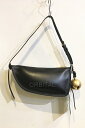【中古】二子玉)BURBERRY バーバリー 未使用 ミニシールドスリングバッグ 鈴 bell ブラック 黒 定価253,000円 ハンドバッグ