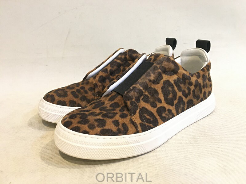 【中古】二子玉) ピエールアルディ PIERRE HARDY SLIDER レオパードスニーカー スリッポン 35 22.5cm ..