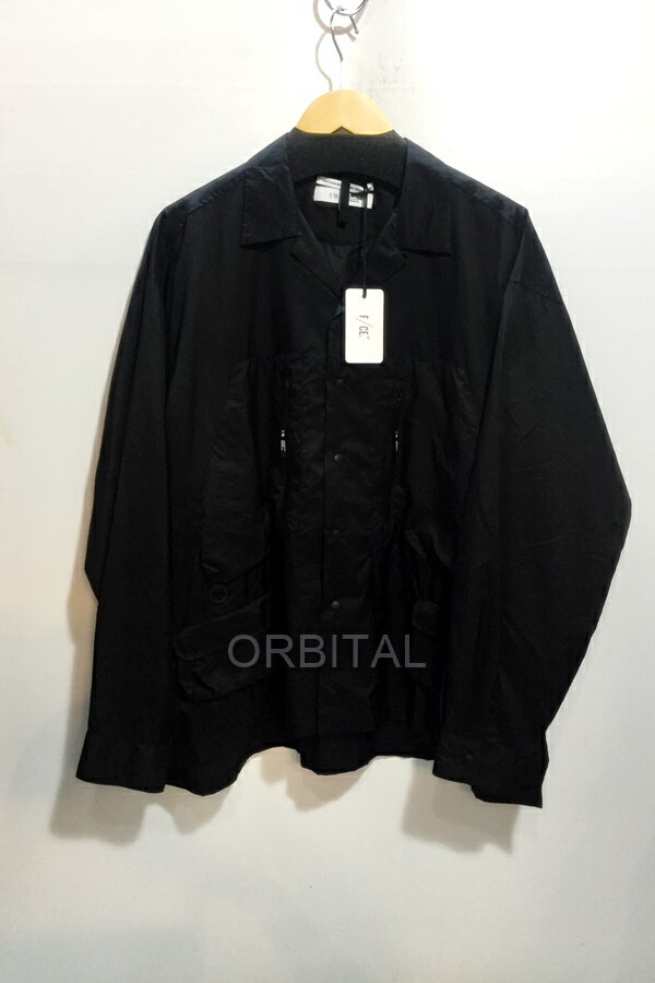 【中古】代官山)F/CE. エフシーイー 15D NYLON RIPSTOP SHIRT ナイロン リップストップシャツ ブラック サイズM ジャケット