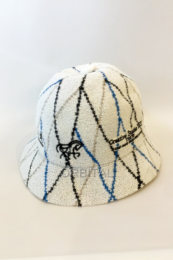 【中古】代官山)RYOHEI KANEDA × KANGOL リョウヘイカネダ×カンゴール Plaid Bermuda Casual パイル ベルハット ホワイト