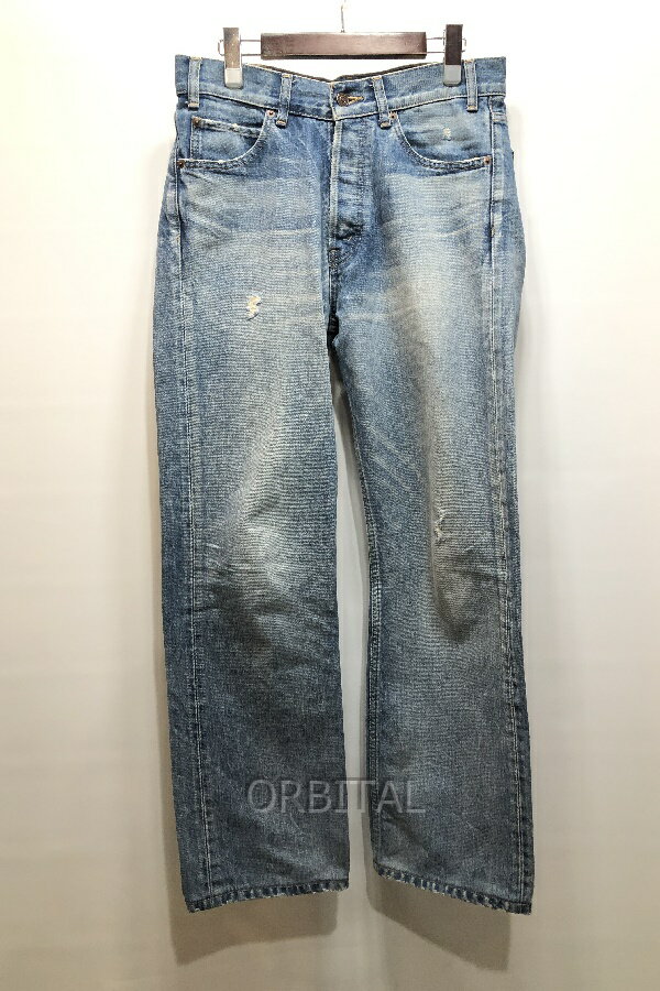 【中古】経堂) セリーヌ CELINE ダメージ加工 デニムパンツ N574 662X 08LI サイズW28 メンズ 裾汚れ有
