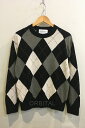 【中古】二子玉)TOMORROWLAND トゥモローランド 25AW シルク アーガイル クルーネックニット 定価83,600円 63025102003 メンズ...