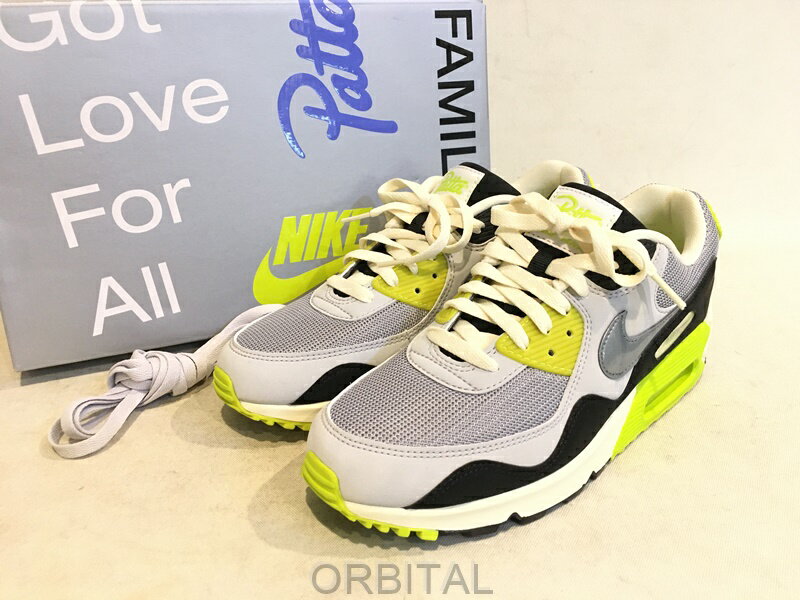 【中古】二子玉) 未使用 パタ × ナイキ エアマックス 90 ウェーブ 26.5cm Patta x Nike Air Max 90 SP Wave HF8814-001