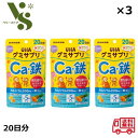 グミサプリ キッズ KIDS Ca・鉄 20日分 110g x3個セット UHA味覚糖 パイナップル味 マンゴー味 鉄 グミ キッズ カルシウム