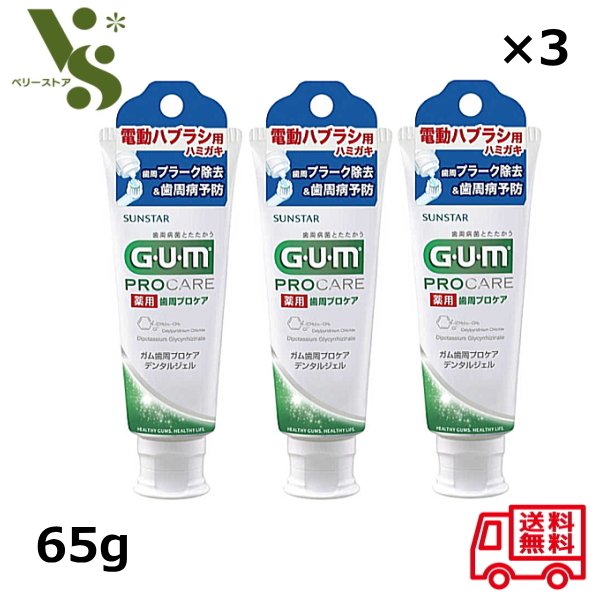 󥹥 GUM   ץ ǥ󥿥른 65g x3ĥå ư֥饷 ϥߥ ͽ ץ顼