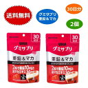 グミサプリ 亜鉛＆マカ 30日分 60粒 UHA味覚糖 x2個セット コーラ味 亜鉛 グミ グミサプリ マカ グミ