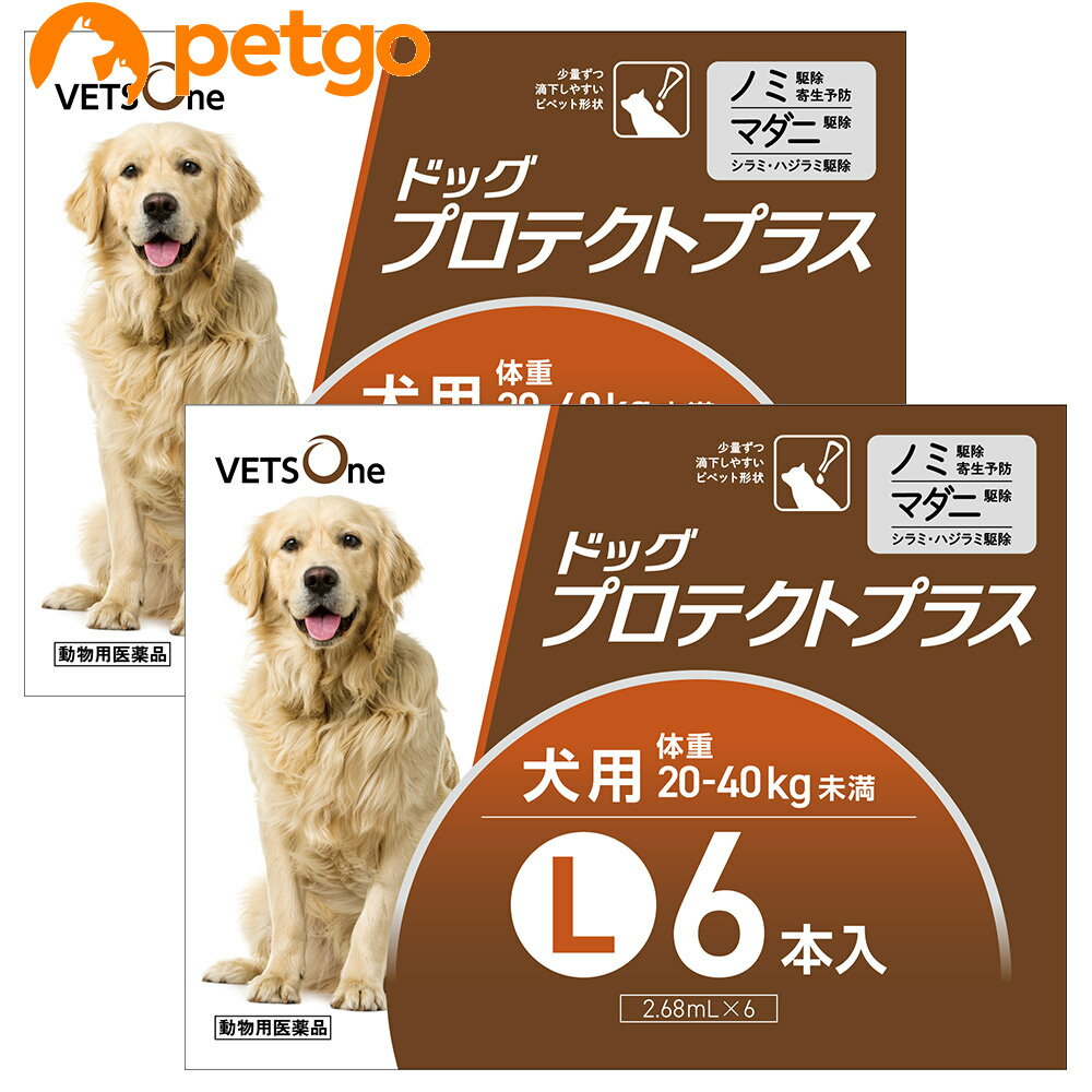 【2箱セット】ベッツワン ドッグプロテクトプラス 犬用 L 20kg～40kg未満 6本 (動物用医薬品)【あす楽】 1