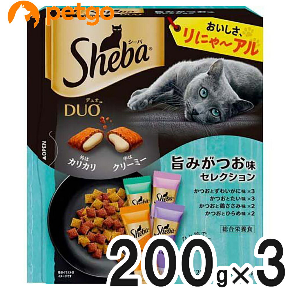シーバ デュオ 旨みがつお味セレクション 200g×3【まとめ買い】