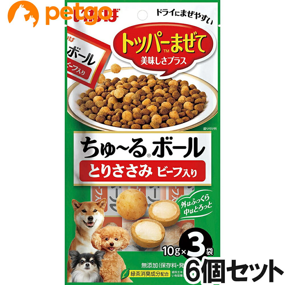 いなば 犬用 ちゅ～るボール とりささみ ビーフ入り 10g×3袋×6【まとめ買い】のサムネイル