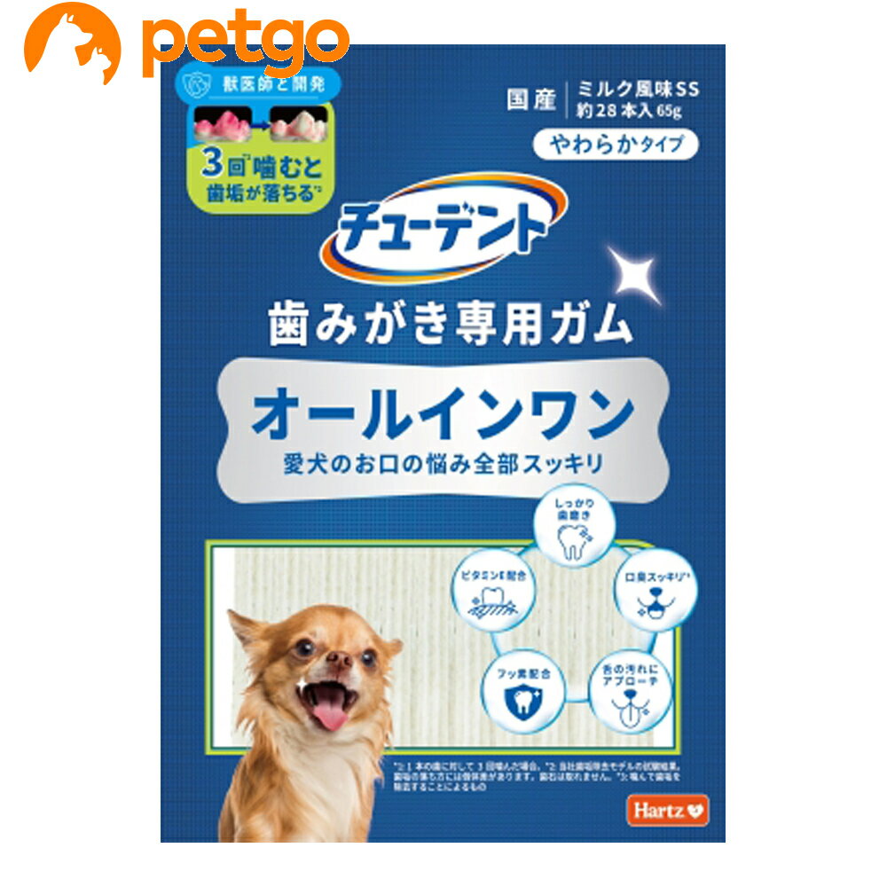 ハーツ チューデント 歯みがき専用ガム オールインワン やわらかタイプ SS 65g