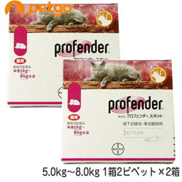 【2箱セット】プロフェンダースポット 猫用 5〜8kg 2ピペット（動物用医薬品）【あす楽】