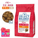 おまけ付きセレクトバランス パピー チキン 小粒 1kg 1キロ 子犬 母犬用 ドッグフード 犬 イヌ 成犬 ペット 健康 無着色 無香料 無添加 総合栄養食