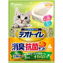 ユニチャーム ペット デオトイレ 飛び散らない消臭・抗菌サンド 4L (猫砂)