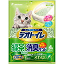 ユニチャーム ペット デオトイレ 飛び散らない緑茶成分入り消臭サンド 4L (猫砂)