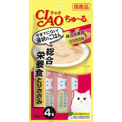 【本日0のつく日！】いなば CIAO(チャオ) ちゅ～る 総合栄養食 とりささみ 14g×4本 ちゅーる 猫用おやつ