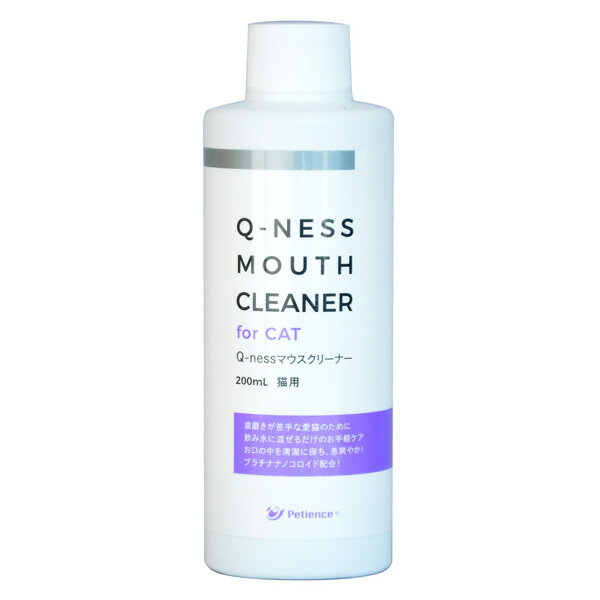 【最大350円OFFクーポン】Q-nessマウスクリーナー猫用 200ml (デンタルケア)【5/12(日)10:00～5/27(月)09:59】