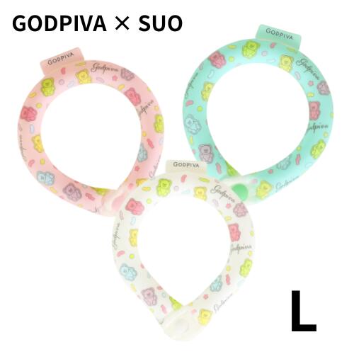 【2024年春夏】GODPIVA SUO 28° リング BEAR JELLY ボタン付き サイズ L 全3色 【SUO】 スオ クールリング 夏 暑さ対策 熱中症対策 ひんやり ［K］